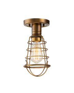 Quoizel Lighting - Mixon - QZ-MIXON-SF-WS - Brass Flush Ceiling Light