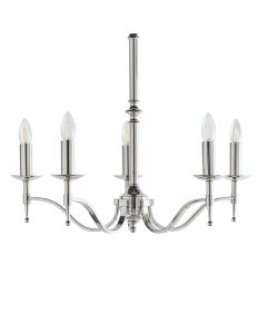 Interiors 1900 - Stanford - CA1P5N - Nickel 5 Light Chandelier