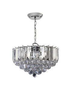 Endon Lighting - Fargo - FARGO-14CH - Chrome Clear 3 Light Ceiling Pendant Light