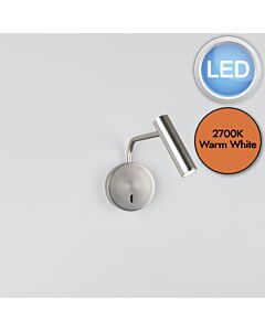 Astro Lighting - Enna - 1058056 - LED Nickel Reading Wall Light