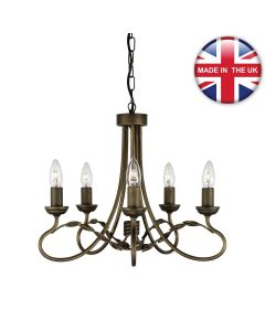 Elstead - Olivia OV5-BLK-GOLD Chandelier