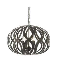 Endon Lighting - Sirolo - 81752 - Antique Bronze 5 Light Ceiling Pendant Light