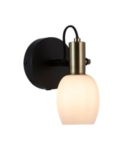 Nordlux - Arild - 2312291003 - Black Opal Glass Plug In Spotlight