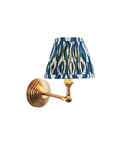 Endon Lighting - Obelisk Wing & Ikat 16cm - 115715 - Aged Brass Blue Wall Light