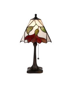 Interiors 1900 - Botanica - 63962 - Dark Bronze Tiffany Glass Table Lamp