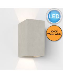 Astro Lighting - Oslo 160 LED 1298020 - Coastal IP65 Concrete Wall Light