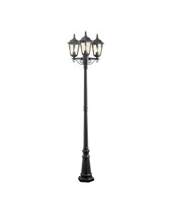 Konstsmide - Firenze - 7217-750 - Black 3 Light Outdoor Lamp Post
