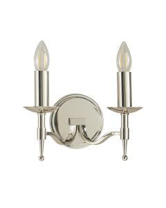 Interiors 1900 - Stanford - CA1W2N - Nickel 2 Light Wall Light