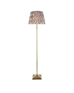 Endon Lighting - Lille - 118006 - Antique Brass Grey Floor Lamp