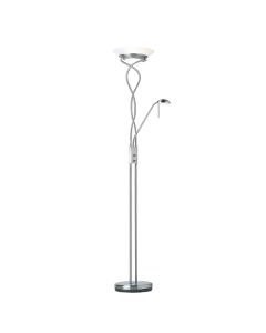 Endon Lighting - Monaco - MONACO-SC - Chrome Frosted Glass Mother & Child Floor Lamp