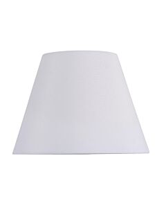 White Cotton 20cm Diameter Tapered Fabric Lamp Shade