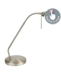 Endon Lighting - Hackney - 656-TL-SC - Chrome Touch Task Table Lamp