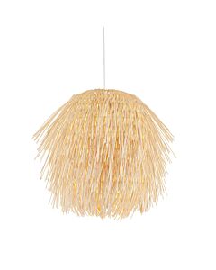 Endon Lighting - Pushpa - 109204 - Natural Rattan Easy Fit Fabric Pendant Shade