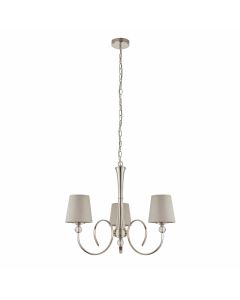 Interiors 1900 - Fabia - 74427 - Nickel Marble 3 Light Chandelier