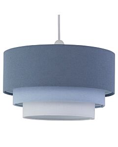 Gabi - Blue Ombre Linen 3 Tier Ceiling Light Shade