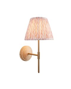 Endon Lighting - Wood T Bar & Leaf 20cm - 116107 - Ash Wood Peach Wall Light