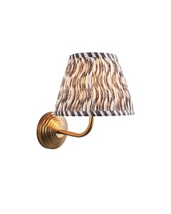 Endon Lighting - Obelisk Arc & Ripple 20cm - 116003 - Aged Brass Grey Wall Light