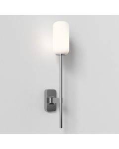 Astro Lighting - Tacoma Single Grande 1429003 & 5036009 - IP44 Polished Chrome Wall Light with Opal Reed Glass Shade