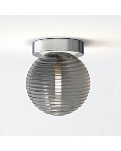 Astro Lighting - Tacoma - 5036005 & 1429029 - Chrome Smoked Glass IP44 Bathroom Ceiling Flush Light