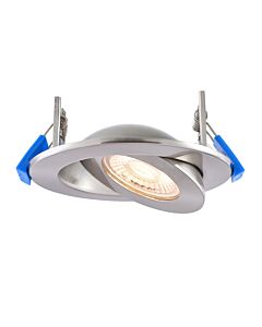 Saxby Lighting - Shield360 - 119101 - LED Satin Nickel IP44 Bathroom Recessed Fire Rated Ceiling Downlight
