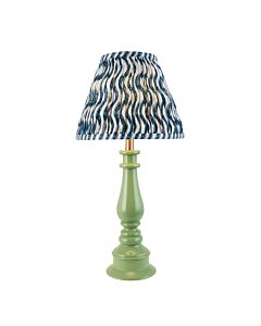 Endon Lighting - Myrtle & Ripple 25cm - 116332 - Green Warm Brass Blue Table Lamp With Shade