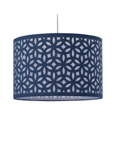 Navy Blue Laser Cut 33cm Pendant Lightshade