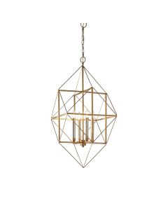 Mantra - Antique Gold 4 Light Pendant