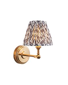 Endon Lighting - Step Wing & Leaf 16cm - 115773 - Aged Brass Grey Wall Light