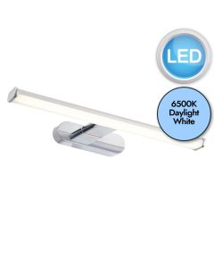 Endon Lighting - Moda - 76657 - LED Chrome Frosted IP44 Bathroom Strip Wall Light