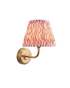 Endon Lighting - Step Arc & Ripple 20cm - 116049 - Aged Brass Pink Wall Light