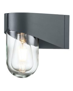 Elstead Lighting - Porto - PORTO - Grey IP44 Coastal Resistant Outdoor Wall Light