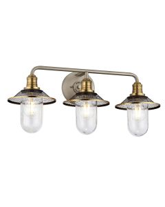 Quintiesse - QN-RIGBY3-BATH-AN - Rigby 3 Light Wall Light - Antique Nickel