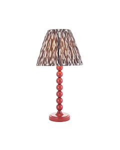 Endon Lighting - Higgledy & Ikat 25cm - 114736 - Pink Grey Table Lamp With Shade