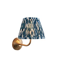 Endon Lighting - Obelisk Arc & Ikat 20cm - 116008 - Aged Brass Blue Wall Light