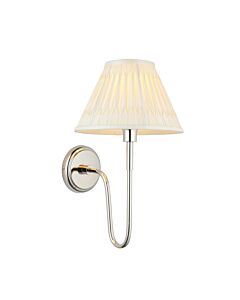 Endon Lighting - Rouen - 103366 - Nickel Ivory Wall Light