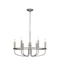 Kichler Lighting - Capitol Hill - KL-CAPITOL-HILL6-BN - Brushed Nickel 6 Light Chandelier