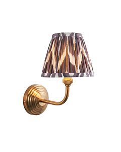 Endon Lighting - Obelisk Arc & Zigzag 16cm - 115672 - Aged Brass Grey Wall Light