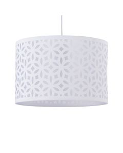 White Laser Cut 25cm Pendant Lightshade