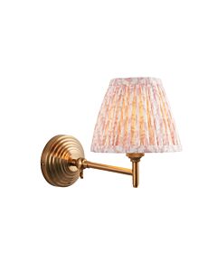 Endon Lighting - Obelisk Fold & Leaf 16cm - 115725 - Aged Brass Peach Wall Light