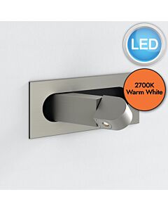 Astro Lighting - Digit - 1323045 - LED Nickel Reading Wall Light