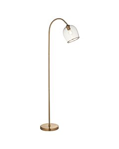Endon Lighting - Ashcroft - 120620 - Aged Brass Clear Glass Floor Lamp