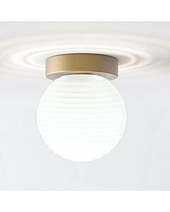 Astro Lighting - Tacoma - 5036004 & 1429028 - Antique Brass Opal Glass IP44 Bathroom Ceiling Flush Light