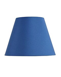 Blue Cotton 20cm Diameter Tapered Fabric Lamp Shade