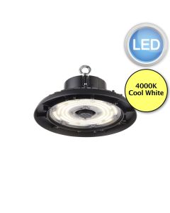 Saxby Lighting - HeliosPRO - 106736 - LED Black IP66 Ceiling Pendant Light