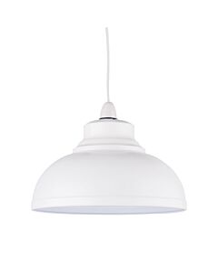 Domed - Cream Easy Fit Metal Pendant Shade