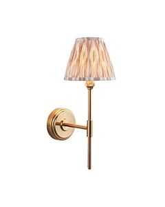 Endon Lighting - Step T Bar & Ikat 16cm - 115772 - Aged Brass Neutral Wall Light