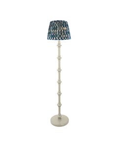 Endon Lighting - Carnaby & Ikat 35cm - 115485 - White Blue Floor Lamp