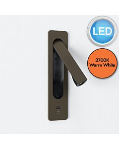 Astro Lighting - Keta - 1437037 - LED Bronze Reading Wall Light