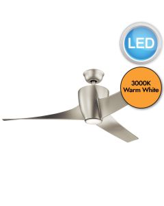 Elstead - Kichler - Phree - 142cm Fan - Brushed Nickel