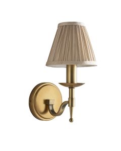 Interiors 1900 - Stanford - 63653 - Antique Brass Beige Wall Light